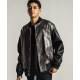 RESOUND CLOTHINGۥꥵɥ LEATHER VARSITY JACKET 졼  1(S)/2(M) 쥶 С ȥå 3Ѳ 饰奢꡼ ͵֥  󥺥쥯ȥå NEWS ˥塼 ͥå ߸  ͵3040	