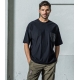 RESOUND CLOTHINGۥꥵɥ LEATHER POCKET OVER- TEE ֥å2(M)/3(L) 100% 롼T ȥåǺ 5ʬµ 鴶  饰奢꡼ ͵֥  󥺥쥯ȥå NEWS ˥塼 ͥå ߸  ͵3040	