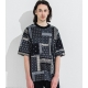 RESOUND CLOTHINGۥꥵɥ BANDANA OVER-TEE ֥å2(M)/3(L)  С ˥ååȥ 5ʬµ ͵ƥ 鴶  饰奢꡼ ͵֥  󥺥쥯ȥå NEWS ˥塼 ͥå ߸  ͵3040	