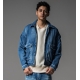 RESOUND CLOTHINGۥꥵɥ LDENIM AG FLIGHT JKT ֥å 2(M) åȥ100%  忴ȴ 󥬥꡼Ǻ ơ ɥåץ ä     ͵ƥ 鴶  饰奢꡼ ͵֥  󥺥쥯ȥå NEWS ˥塼 ͥå ߸  ͵3040	